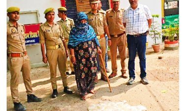 राजघाट थाने क्षेत्र के होर्बट बांध  क्षेत्र में कच्ची शराब पर छापेमारी