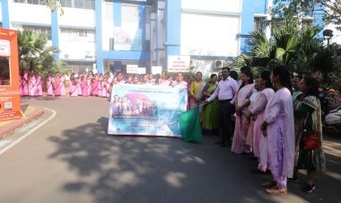 कलेक्टर किशन जावले ने अलीबाग में 'वाक फॉर वोट रैली' का शुभारंभ किया