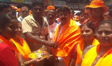 राहुल शेवाले की प्रचार पदयात्रा: मुंबई को हुआ लालच