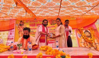 गोरखपुर के ग्रामीण क्षेत्र में धूमधाम से मनाई गई भगवान परशुराम जयंती