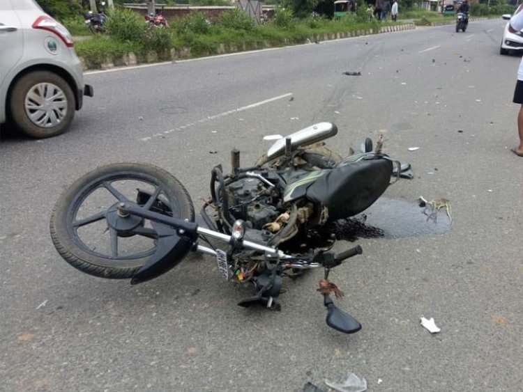 पिपरिया के पास अज्ञात वाहन ने बाइक चालक को रौंदा, मौके पर युवक कि मौत