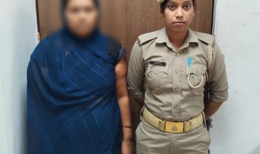 147.50 ग्राम अवैध गांजा के साथ अभियुक्ता गिरफ्तार