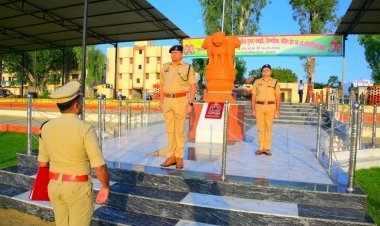 पुलिस अधीक्षक हेमराज मीना का परेड ग्राउंड निरीक्षण: परेड की सलामी और सैनिक सम्मेलन के साथ दिए आवश्यक निर्देश