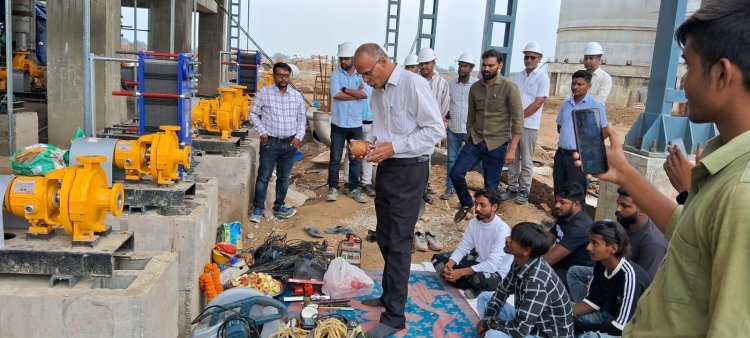 केयान डिस्टिलिरिज प्राइवेट लिमिटेड गीडा में हुआ विश्वकर्मा पूजा समारोह