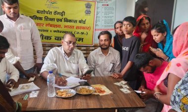 ग्राम-कुसुली में लगा एक-दिवसीय श्रमिक चौपाल