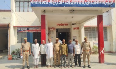 महराजगंज पुलिस ने वारंटी अभियुक्तों की गिरफ़्तारी में किया बड़ा अभियान, 6वारंटी गिरफ्तार