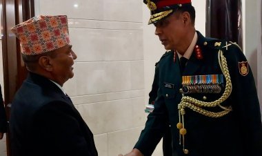 नेपाल के सेनाध्यक्ष सुप्रबल जनसेवाश्री जनरल अशोक राज सिगडेल भारत यात्रा पर पहुंचे