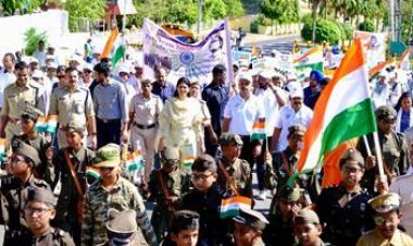 'जय हिंद' यात्रा से गूंजा पोर्ट ब्लेयर: केंद्रीय मंत्री रक्षा निखिल खडसे ने भरी देशभक्ति की हुंकार