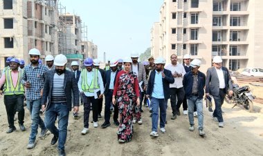 निर्माणाधीन मेडिकल कॉलेज व नर्सिंग कॉलेज का जिलाधिकारी ने किया स्थलीय निरीक्षण