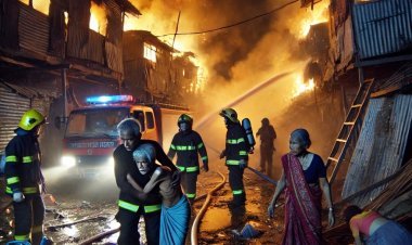 कोलकाता में भयावह अग्निकांड: नारकेलडांगा की 30 झुग्गियां खाक, 65 वर्षीय बुजुर्ग की दर्दनाक मौत
