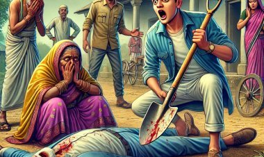 गोरखपुर में खौफनाक वारदात: मानसिक विक्षिप्त नाती ने फावड़े से उतारा दो दादा और दादी को मौत के घाट!