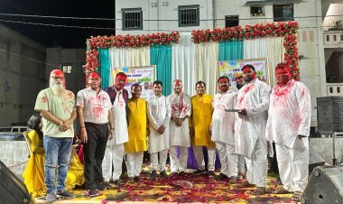 सूरत में होली मिलन समारोह: रंग-बिरंगे रंगों और भोजपुरीय संगीत से गूंज उठा मोरा गावं