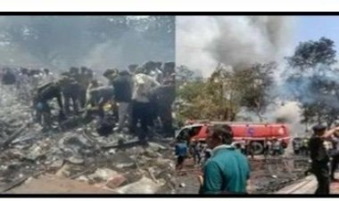 एयर इंडिया का विमान अहमदाबाद में रिहायशी इलाके में दुर्घटनाग्रस्त, कई लोगों के हताहत होने की आशंका