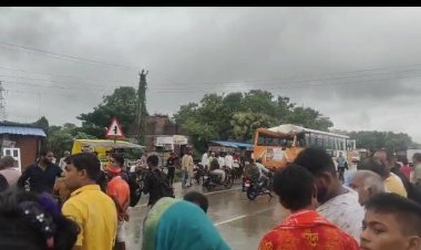 गगहा में दो बसों की आमने-सामने भिड़ंत, कई यात्री घायल — मची अफरा-तफरी