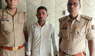 बलिया में गौवंश तस्करी का आरोपी गिरफ्तार, तीन गौवंश व पिकअप वाहन बरामद