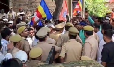 रायबरेली में उमड़ा मौर्य समाज, आशीष तिवारी की गिरफ्तारी की उठी मांग