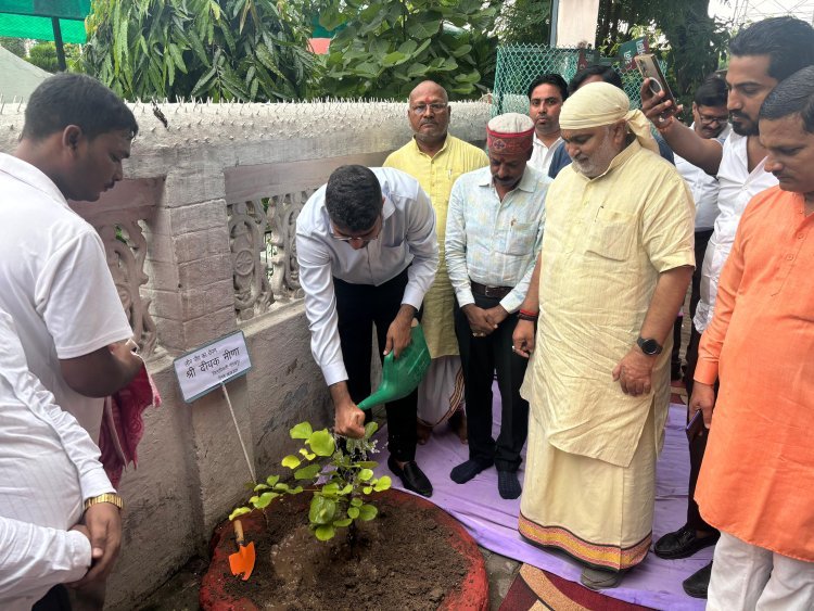 हरियाली और संवेदनशीलता का संदेश” — डीएम दीपक मीणा ने मुक्तिपथ में किया पौधारोपण, कहा- यह स्थल अद्वितीय