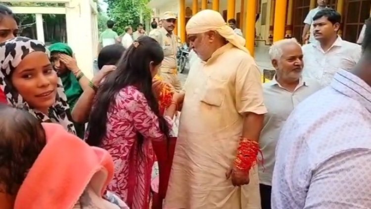 बड़हलगंज में रक्षाबंधन: सैकड़ों बहनों ने विधायक को बांधी राखी, महिला सम्मान व सुरक्षा का दिलाया संकल्प