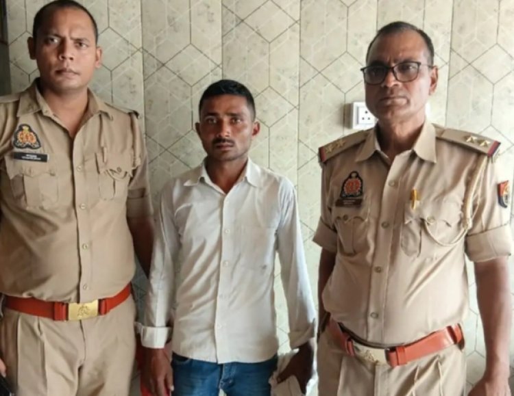 बलिया में गौवंश तस्करी का आरोपी गिरफ्तार, तीन गौवंश व पिकअप वाहन बरामद