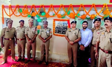 रेलवे एडीजी श्री प्रकाश डी ने किया जीआरपी थाना आज़मगढ़ के नवनिर्मित थाना भवन व बैरक का उद्घाटन