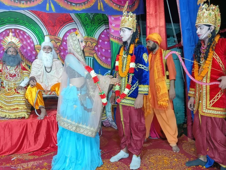 गंभीरपुर में गूंजा जय श्रीराम: राम ने तोड़ा शिवधनुष, सीता स्वयंवर में दिखा आस्था और कला का भव्य संगम