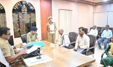 पुलिस अधीक्षक आजमगढ़ ने जनसुनवाई में सुनी आमजन की समस्याएँ