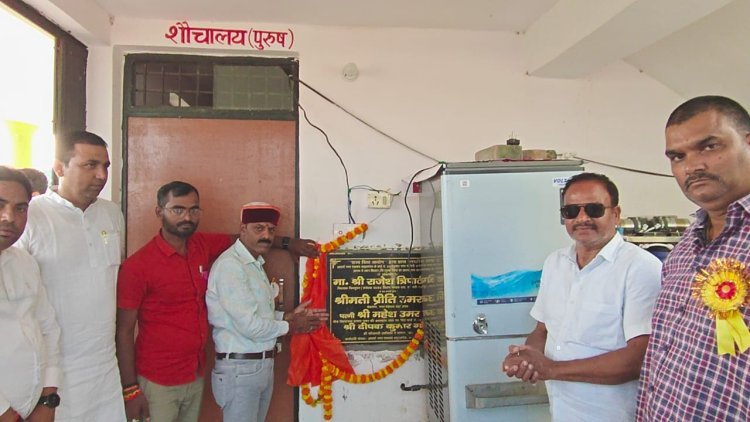 खिलाड़ियों के पसीने की कीमत समझी नगर पंचायत ने – मिनी स्टेडियम में लगा आधुनिक वाटर कुलर