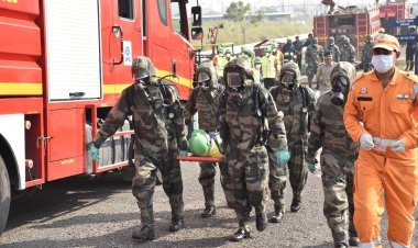 कवास में भूकंप से तेल टर्मिनल में लगी आग का सिमुलेशन—आपदा प्रबंधन एजेंसियों की शानदार संयुक्त मॉकड्रिल, त्वरित प्रतिक्रिया की मिशनरी तैयारी ने जीता सबका भरोसा!