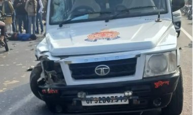 तेज़ रफ्तार ने छीनी ज़िंदगी: बाबूगंज में सरकारी गाड़ी और बाइक की भीषण टक्कर, एक युवक की मौत—दो गंभीर