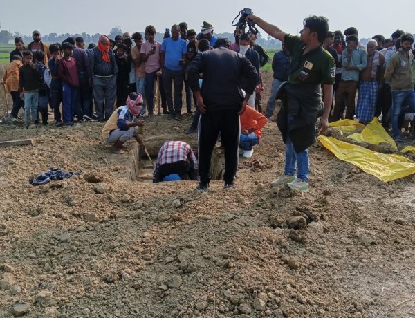 गगहा में दफन शव से उठा मौत का रहस्य: दिलशाद का शव छठे दिन कब्र से निकाला गया, पोस्टमार्टम के लिए जिला अस्पताल भेजा गया
