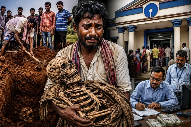 कब्र से बैंक तक: बहन का कंकाल लेकर पहुंचे भाई की पुकार ने खोली सिस्टम की सुस्ती की पोल