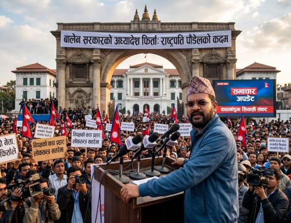 नेपाल में सियासी संकट: राष्ट्रपति ने लौटाया बालेन सरकार का अध्यादेश, विपक्ष के तीखे हमलों से गरमाई राजनीति