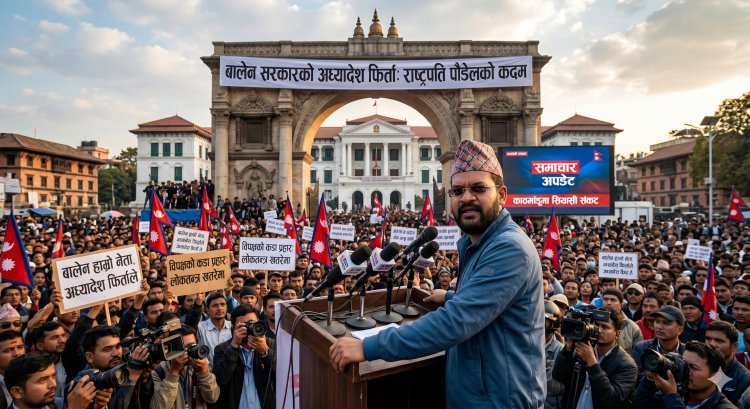 नेपाल में सियासी संकट: राष्ट्रपति ने लौटाया बालेन सरकार का अध्यादेश, विपक्ष के तीखे हमलों से गरमाई राजनीति