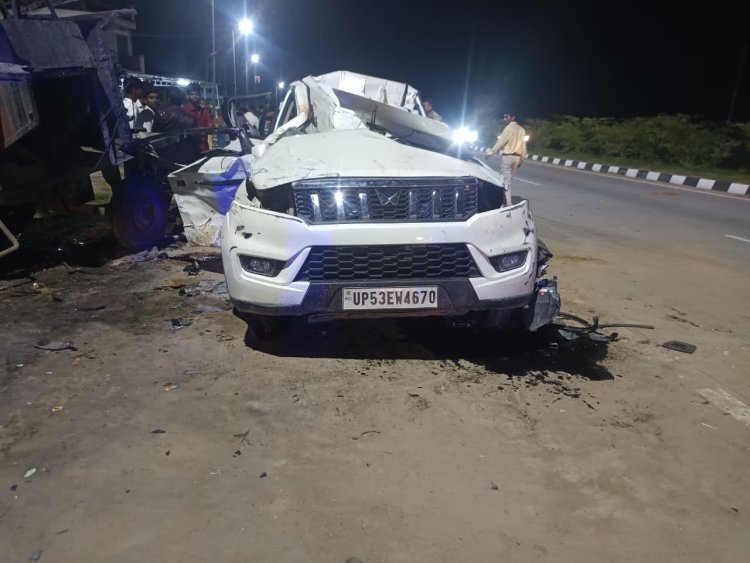 शादी की खुशियां मातम में बदलीं: नीलगाय बनी काल, बोलेरो हादसे में चीखों से दहल उठा हाईवे