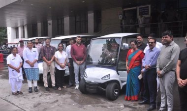 स्वास्थ्य मंत्री की आकस्मिक यात्रा के बाद बड़ा फैसला: नए सिविल अस्पताल में मरीजों की सुविधा हेतु 3 गोल्फ कारें समर्पित