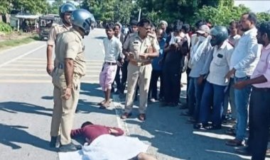 शोहरतगढ़ के मड़वा तिराहे पर दर्दनाक सड़क हादसा: रोडवेज बस की चपेट में आने से युवक की मौत