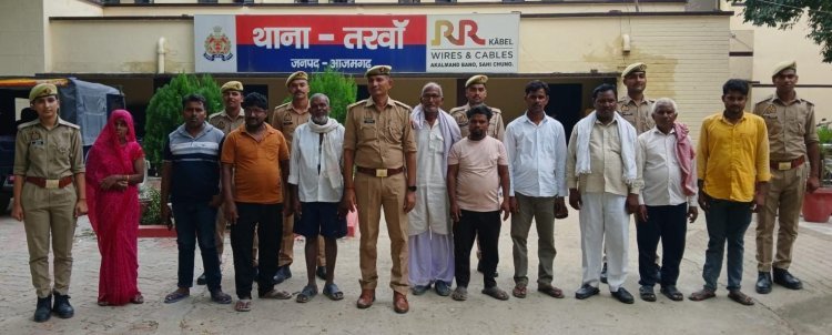 शांति व्यवस्था बिगाड़ने वालों पर तरवां पुलिस का सख्त एक्शन, जमीनी विवाद और मारपीट की आशंका में 13 लोग गिरफ्तार