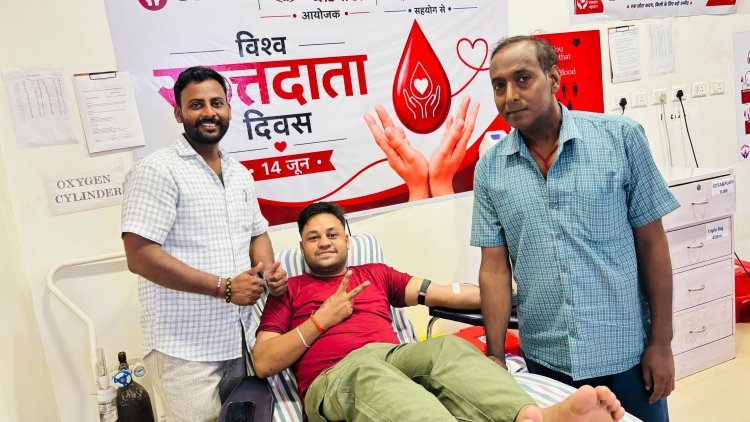 मारने वाले से बचाने वाला बड़ा होता है : सूरज कुमार कसौधन ने रक्तदान कर बचाई जिंदगी, पेश की मानवता की मिसाल