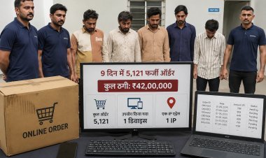 9 दिन में 5,121 फर्जी ऑर्डर! एक डिवाइस और एक IP से रचा 42 लाख की ऑनलाइन ठगी का खेल—सूरत में साइबर क्राइम का बड़ा खुलासा