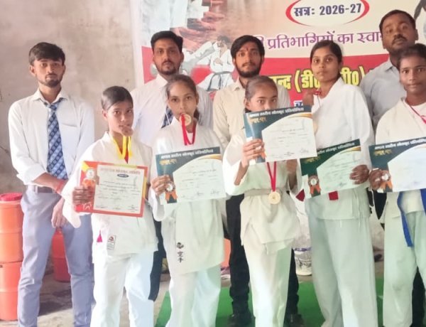 मंडल स्तर पर शानदार प्रदर्शन का मिला इनाम, प्रदेश स्तरीय कराटे प्रतियोगिता के लिए चार खिलाड़ियों का चयन