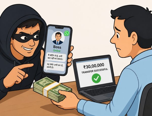 बॉस की DP लगाकर बनाया फर्जी WhatsApp अकाउंट, अकाउंटेंट से ऐंठे 30 लाख रुपये