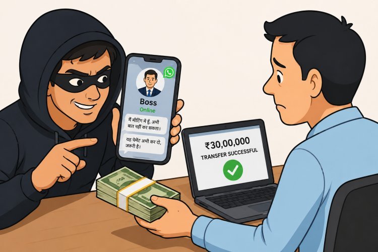 बॉस की DP लगाकर बनाया फर्जी WhatsApp अकाउंट, अकाउंटेंट से ऐंठे 30 लाख रुपये