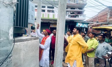 250 केवी का नया ट्रांसफार्मर लगने से कस्बेवासियों ने ली राहत की सांस