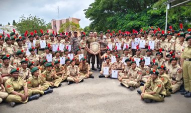 सूरत की 5-गुजरात बटालियन एनसीसी द्वारा राजपीपला में CATC-210 प्रशिक्षण शिविर सफलतापूर्वक संपन्न