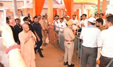 आजमगढ़ पहुंचे मुख्यमंत्री योगी आदित्यनाथ: विनोद राय के आवास पर दिवंगत माता जमुरता देवी को दी भावभीनी श्रद्धांजलि