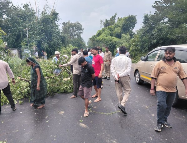 अर्नब तूफान ने आजमगढ़ में मचाई तबाही, 100 जगह पेड़ गिरे; 150 बिजली पोल टूटे, 20 उपकेंद्रों की आपूर्ति ठप