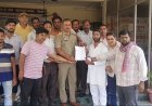 आपत्तिजनक गीत के विरोध में नाई समाज ने थाने में सौंपा ज्ञापन
