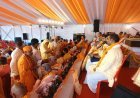 रुद्र महायज्ञ के दूसरे दिन अरणी मंथन से प्रज्ज्वलित हुई यज्ञाग्नि, 108 ब्राह्मणों का हुआ पूजन