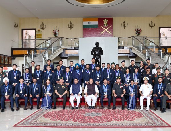 एशियाई खेलों में सेना का ऐतिहासिक प्रदर्शन: 27 पदक जीतने वाले खिलाड़ियों को रक्षा मंत्री ने किया सम्मानित